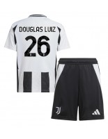 Otroške Nogometnih dresov Juventus Douglas Luiz #26 Domači 2024-25 Kratki rokavi (+ hlače)